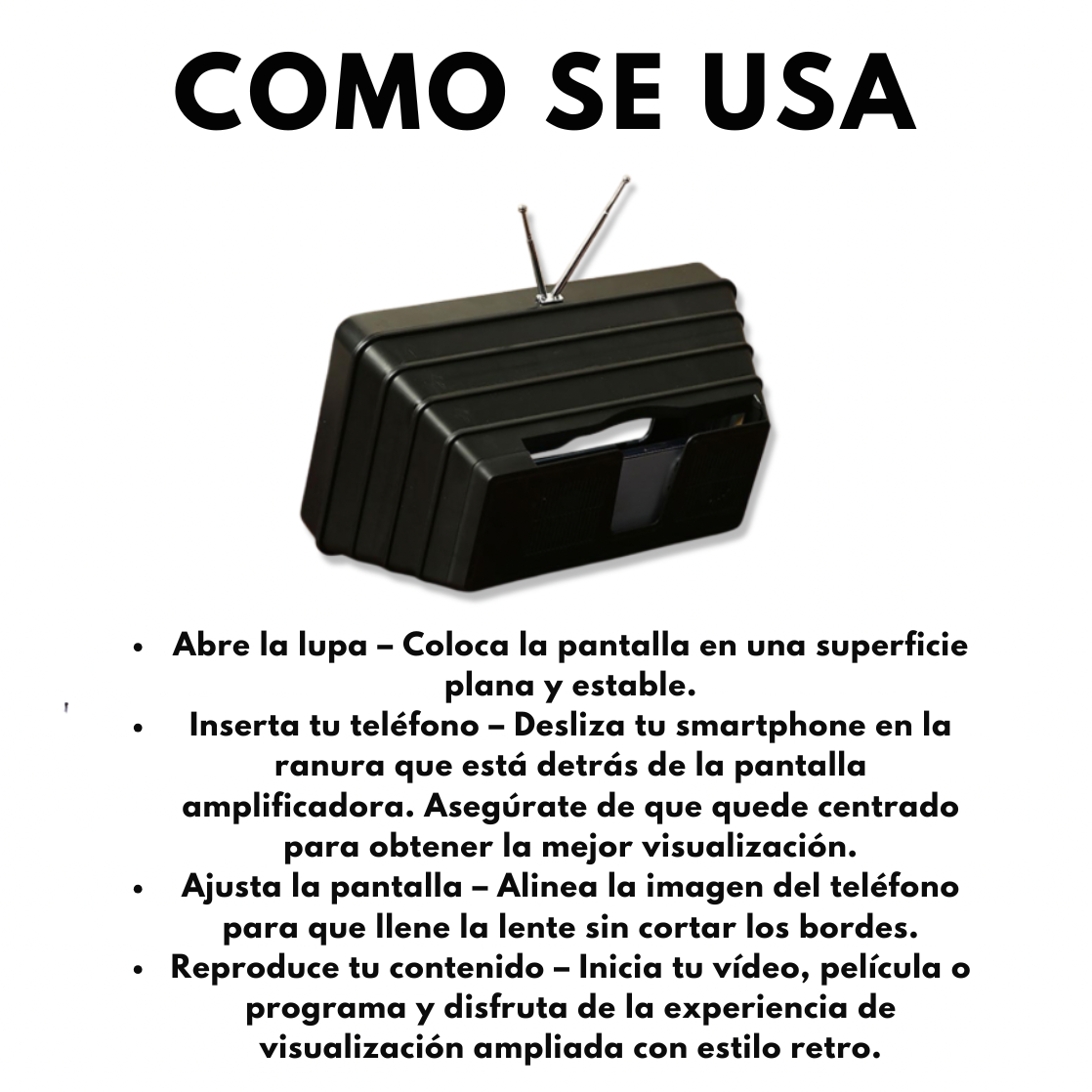 PantallaMax - Amplificador de pantalla para móvil